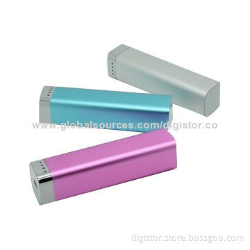 SmartGentleman Power Banks with 2,200/2,600mAh Capacity, Small Size, Portable, Digital Printing